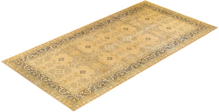Traditional Mogul Ivory Wool Area Rug 9' 3" x 18' 7" - Solo Rugs