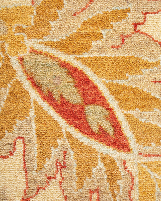 Traditional Mogul Ivory Wool Area Rug 9' 2" x 12' 1" - Solo Rugs