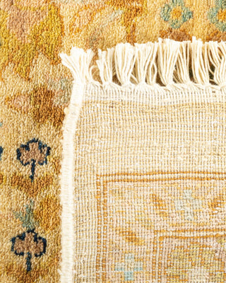 Traditional Mogul Ivory Wool Area Rug 8' 9" x 12' 1" - Solo Rugs