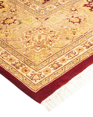 Traditional Mogul Red Wool Area Rug 8' 1" x 10' 7" - Solo Rugs