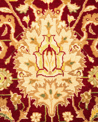Traditional Mogul Red Wool Area Rug 8' 1" x 10' 7" - Solo Rugs