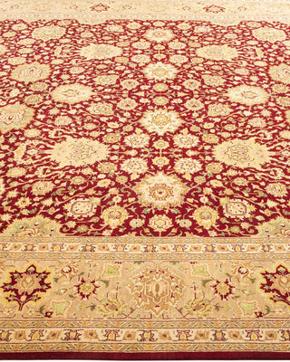 Traditional Mogul Red Wool Area Rug 8' 1" x 10' 7" - Solo Rugs