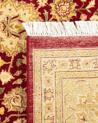 Traditional Mogul Red Wool Area Rug 8' 1" x 10' 7" - Solo Rugs