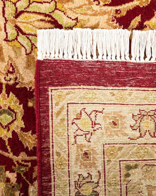 Traditional Mogul Red Wool Area Rug 9' 0" x 18' 5" - Solo Rugs