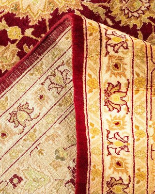 Traditional Mogul Red Wool Area Rug 9' 0" x 18' 5" - Solo Rugs