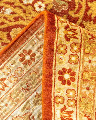 Traditional Mogul Orange Wool Runner 6' 1" x 14' 1" - Solo Rugs