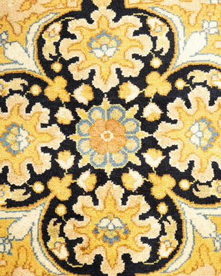 Traditional Mogul Yellow Wool Runner 6' 1" x 13' 1" - Solo Rugs