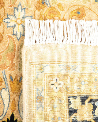 Traditional Mogul Yellow Wool Runner 6' 1" x 13' 1" - Solo Rugs