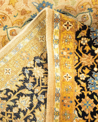 Traditional Mogul Yellow Wool Runner 6' 1" x 13' 1" - Solo Rugs