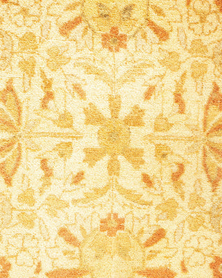 Traditional Mogul Ivory Wool Area Rug 9' 1" x 11' 10" - Solo Rugs