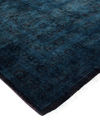 Contemporary Fine Vibrance Gray Wool Area Rug 9' 0" x 12' 4" - Solo Rugs