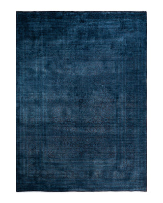 Contemporary Fine Vibrance Gray Wool Area Rug 9' 0" x 12' 4" - Solo Rugs