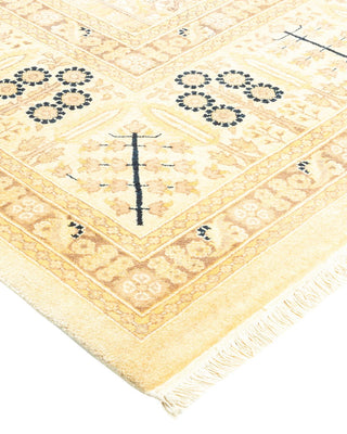 Traditional Mogul Ivory Wool Area Rug 8' 2" x 10' 4" - Solo Rugs