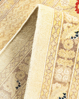 Traditional Mogul Ivory Wool Area Rug 8' 2" x 10' 4" - Solo Rugs