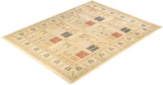 Traditional Mogul Ivory Wool Area Rug 8' 2" x 10' 4" - Solo Rugs