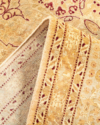Traditional Mogul Beige Wool Area Rug 8' 1" x 10' 4" - Solo Rugs
