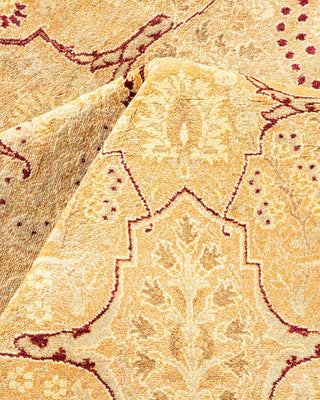 Traditional Mogul Beige Wool Area Rug 8' 1" x 10' 4" - Solo Rugs