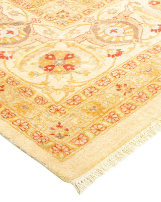 Traditional Mogul Ivory Wool Runner 8' 3" x 14' 0" - Solo Rugs