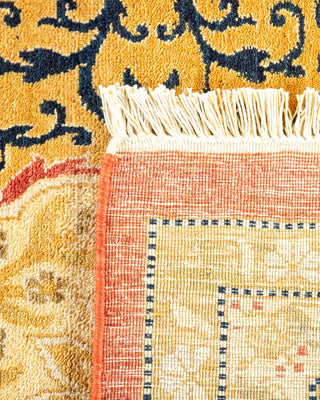 Traditional Mogul Orange Wool Area Rug 8' 4" x 10' 5" - Solo Rugs