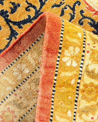 Traditional Mogul Orange Wool Area Rug 8' 4" x 10' 5" - Solo Rugs