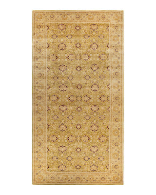 Traditional Mogul Green Wool Runner 8' 3" x 16' 4" - Solo Rugs