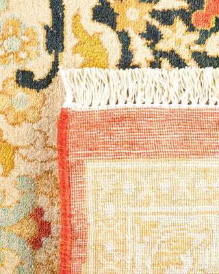 Traditional Mogul Orange Wool Area Rug 8' 1" x 10' 4" - Solo Rugs