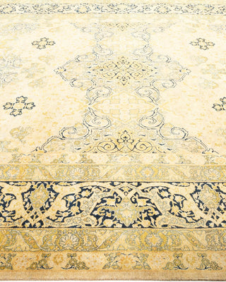 Traditional Mogul Ivory Wool Area Rug 8' 1" x 10' 1" - Solo Rugs