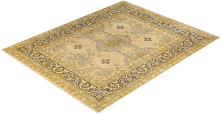 Traditional Mogul Ivory Wool Area Rug 8' 1" x 10' 1" - Solo Rugs
