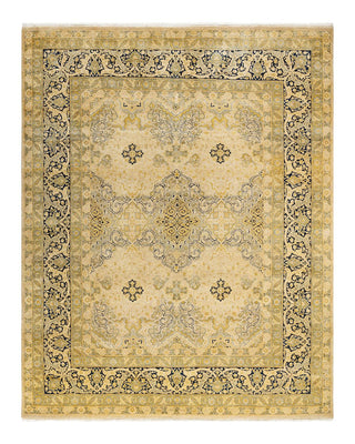 Traditional Mogul Ivory Wool Area Rug 8' 1" x 10' 1" - Solo Rugs