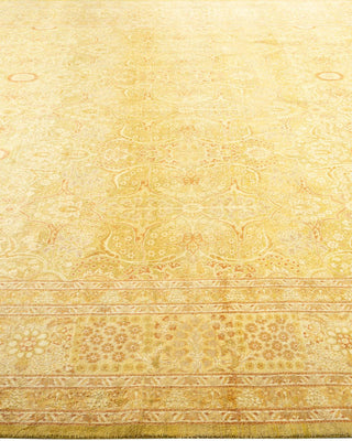 Traditional Mogul Green Wool Area Rug 8' 3" x 10' 4" - Solo Rugs