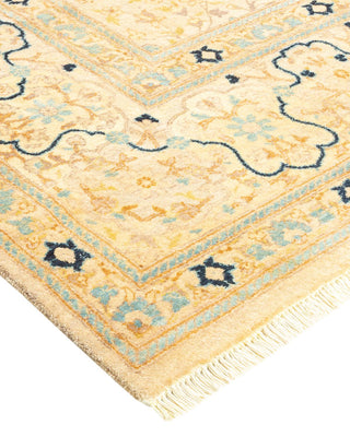 Traditional Mogul Ivory Wool Runner 8' 0" x 14' 1" - Solo Rugs