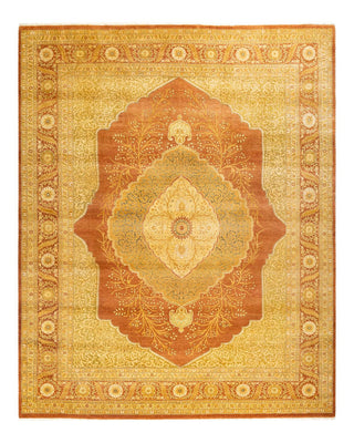 Traditional Mogul Brown Wool Area Rug 8' 2" x 10' 4" - Solo Rugs