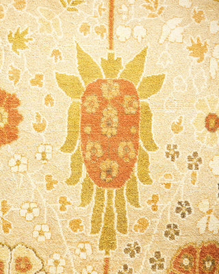 Traditional Mogul Ivory Wool Area Rug 7' 10" x 10' 2" - Solo Rugs