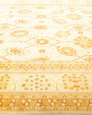 Traditional Mogul Ivory Wool Area Rug 7' 10" x 10' 2" - Solo Rugs