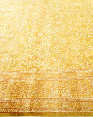 Traditional Mogul Green Wool Runner 8' 1" x 13' 10" - Solo Rugs