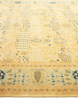 Traditional Mogul Ivory Wool Area Rug 8' 1" x 10' 4" - Solo Rugs