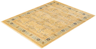 Traditional Mogul Ivory Wool Area Rug 8' 1" x 10' 4" - Solo Rugs