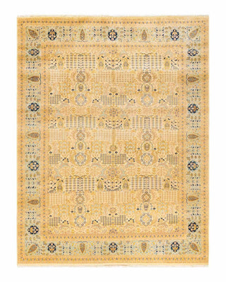 Traditional Mogul Ivory Wool Area Rug 8' 1" x 10' 4" - Solo Rugs