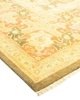 Traditional Mogul Green Wool Runner 8' 4" x 13' 6" - Solo Rugs