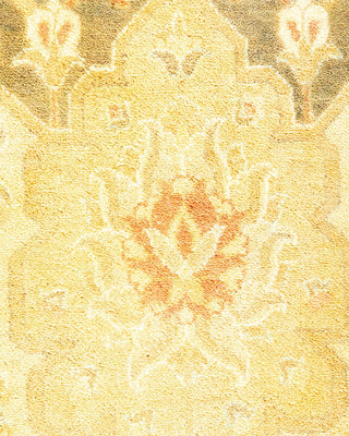 Traditional Mogul Green Wool Runner 8' 4" x 13' 6" - Solo Rugs