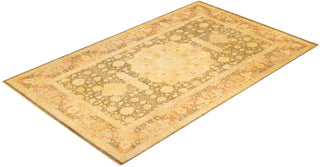 Traditional Mogul Green Wool Runner 8' 4" x 13' 6" - Solo Rugs