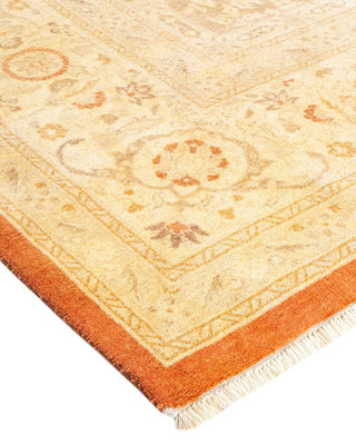 Traditional Mogul Brown Wool Area Rug 8' 2" x 10' 7" - Solo Rugs