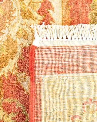 Traditional Mogul Orange Wool Area Rug 8' 2" x 10' 6" - Solo Rugs