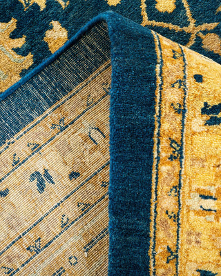 Traditional Mogul Blue Wool Area Rug 8' 6" x 10' 3" - Solo Rugs