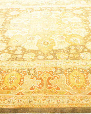 Traditional Mogul Green Wool Runner 8' 2" x 13' 2" - Solo Rugs