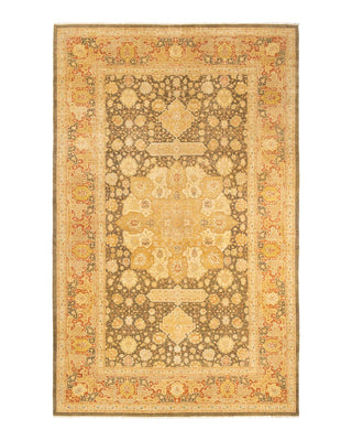 Traditional Mogul Green Wool Runner 8' 2" x 13' 2" - Solo Rugs