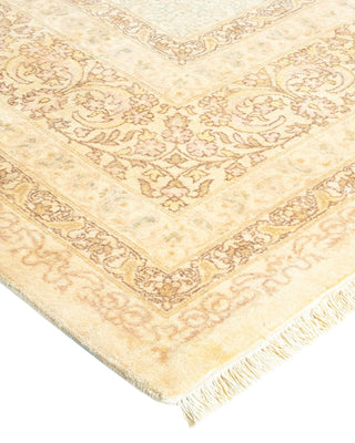Traditional Mogul Ivory Wool Area Rug 8' 3" x 10' 5" - Solo Rugs