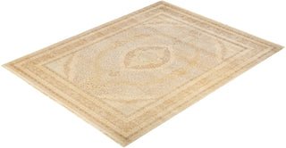 Traditional Mogul Ivory Wool Area Rug 8' 3" x 10' 5" - Solo Rugs
