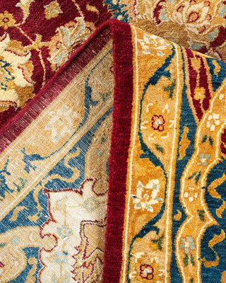 Traditional Mogul Red Wool Area Rug 7' 10" x 10' 4" - Solo Rugs