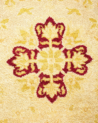 Traditional Mogul Ivory Wool Area Rug 8' 1" x 10' 2" - Solo Rugs